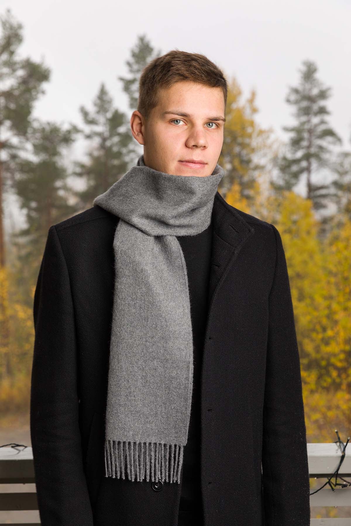 Alpakka kaulahuivi harmaa Apurimac