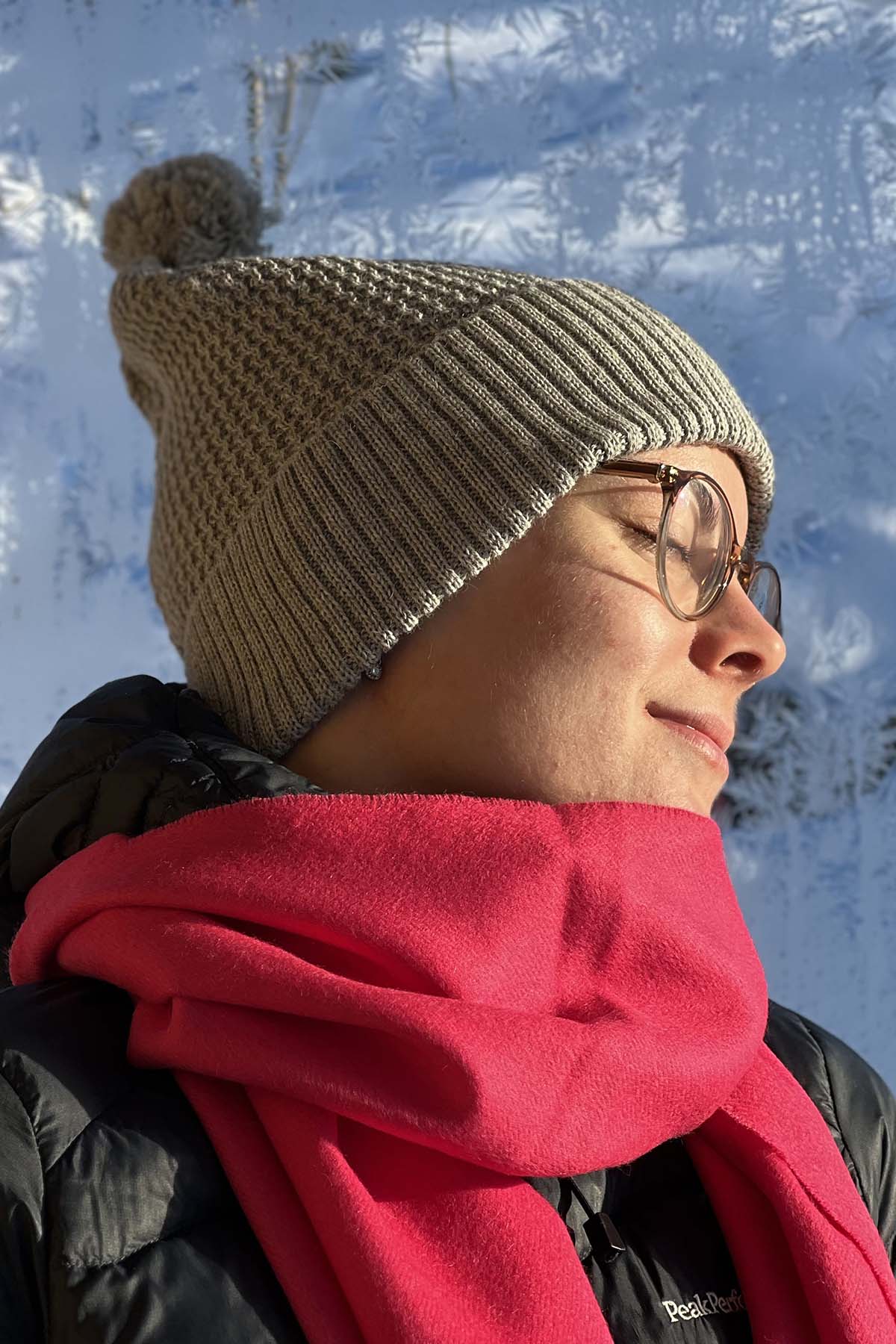 Alpakka kaulahuivi punainen vadelma Apurimac