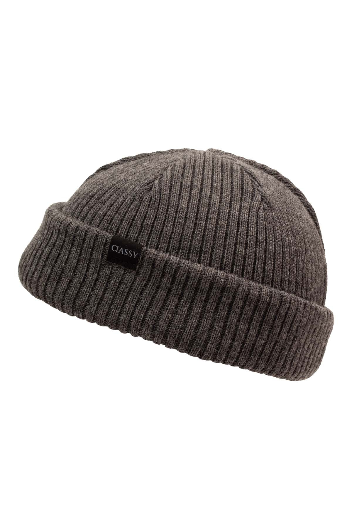 Alpakkapipo Esteves keskiharmaa sivusta matala