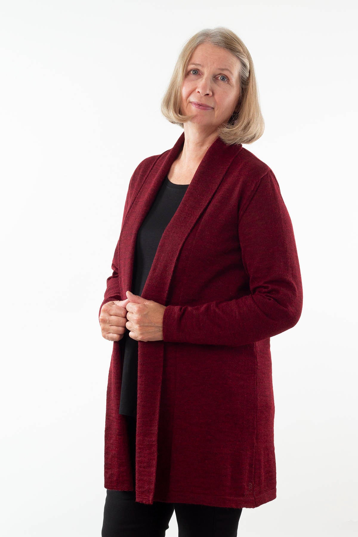 Juliaca cardigan - plum