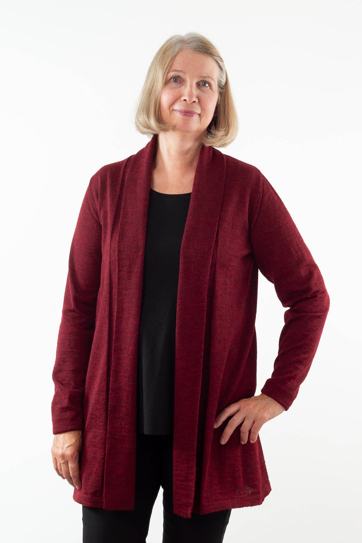 Juliaca cardigan - plum