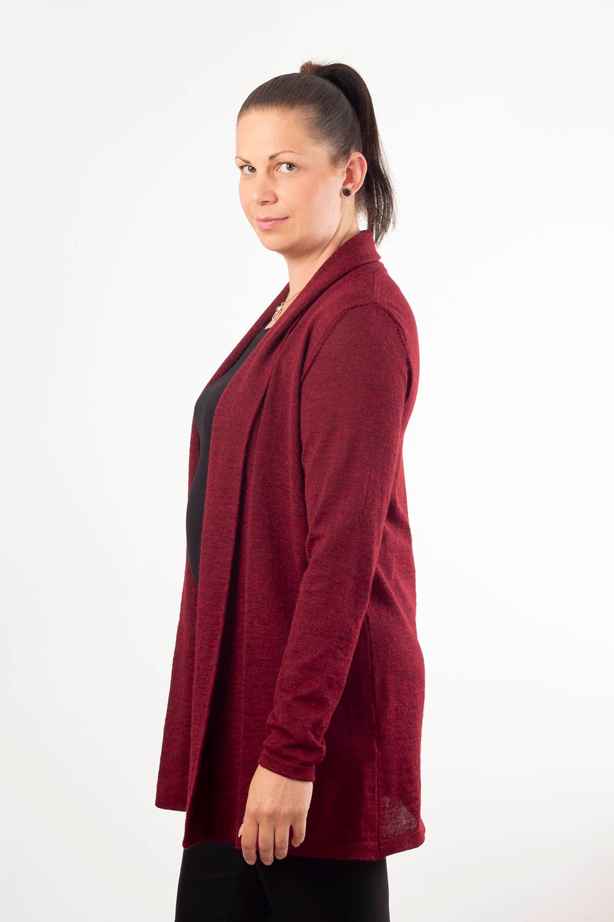 Juliaca cardigan - plum