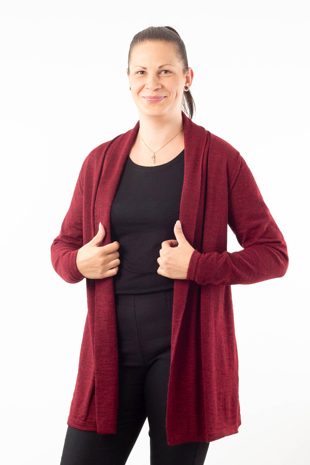 Juliaca cardigan - plum