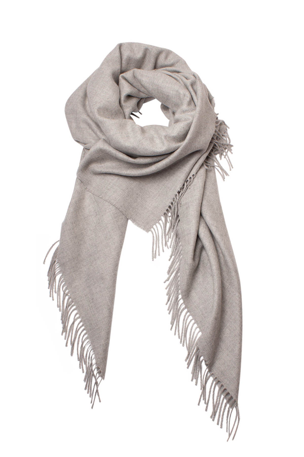 Iso alpakkahuivi harmaa vaaleanharmaa Titicaca