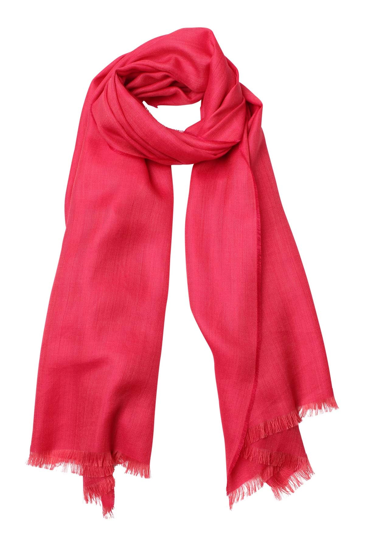 Alpakka-silkki huivi punainen vaalea vadelma Umayo